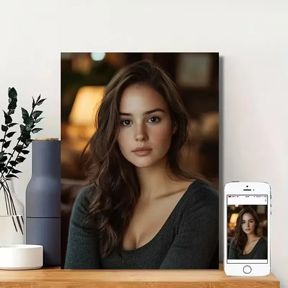 Custom Canvas Wall Art — Elegant Living Room Portraits | A Unique, Exclusive Gift for Couples | Durable & Long-Lasting — Modern