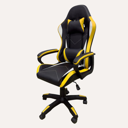 High-end Gaming Chair, Ergonomic, Height-adjustable, Flat, Foot-rest Chair (Black)