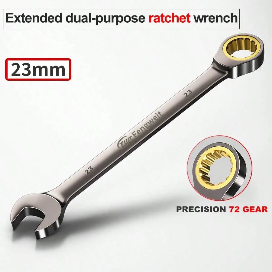 Ratchet Wrench 6-32mm, Combination Wrench, Dual-Use Wrench, Universal Repair Tool for Car and Motorcycle Maintenance
