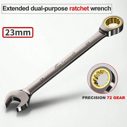 Ratchet Wrench 6-32mm, Combination Wrench, Dual-Use Wrench, Universal Repair Tool for Car and Motorcycle Maintenance