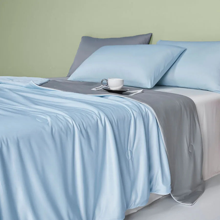 High Quality Cold Blanket Cool Air-Conditioned Comforter Lightweight Summer Comforter With Double Sided Cold And Cooling Fabric