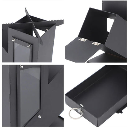 Pandatour Outdoor Portable Stainless Steel Rocket Stove For Outdoor Cooking Camping Stove Heating And Cooking Wood Stove