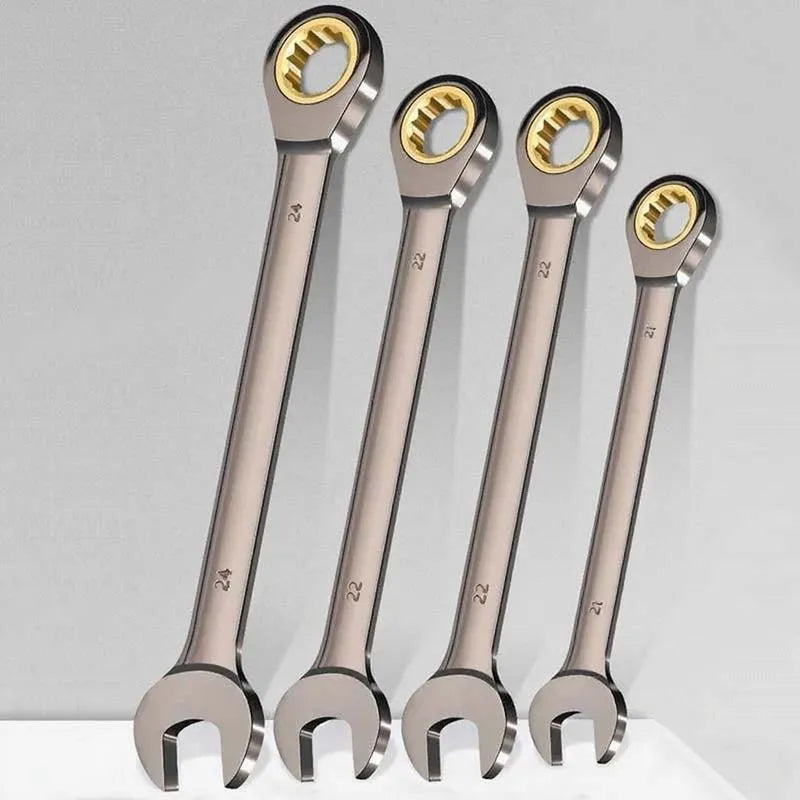 Ratchet Wrench 6-32mm, Combination Wrench, Dual-Use Wrench, Universal Repair Tool for Car and Motorcycle Maintenance