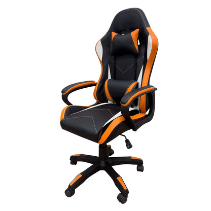 High-end Gaming Chair, Ergonomic, Height-adjustable, Flat, Foot-rest Chair (Black)