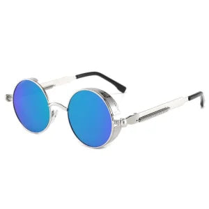 Metal Steam Punk Style Sun Glasses Steampunk Fashion Men Retro Round Sunglasses