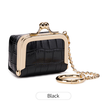 Luxury Mini Jewelry Storage Bag HighQuality Crocodile Pattern Jewelry Box Portable Earrings Rings Small Items Storage Coin Purse