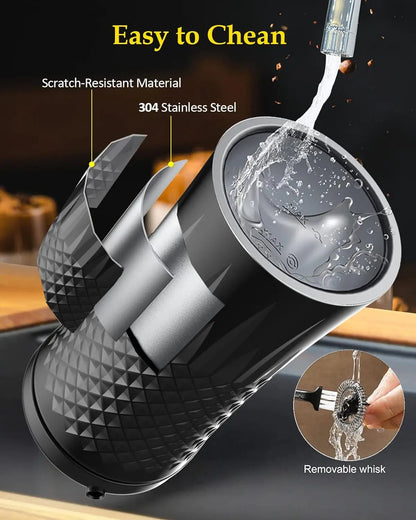 4 in 1 Electric Milk Frother And Steamer  240ml Electric Hot And Cold Milk Frother For Coffee Cappuccino Automatic Milk Frother