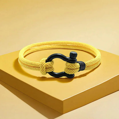 Noter Unique Outdoor Mountaineering String Bracelet For Men High Quality 4mm Cord Chain Wrap Braslet Leisure Wrist Accessories