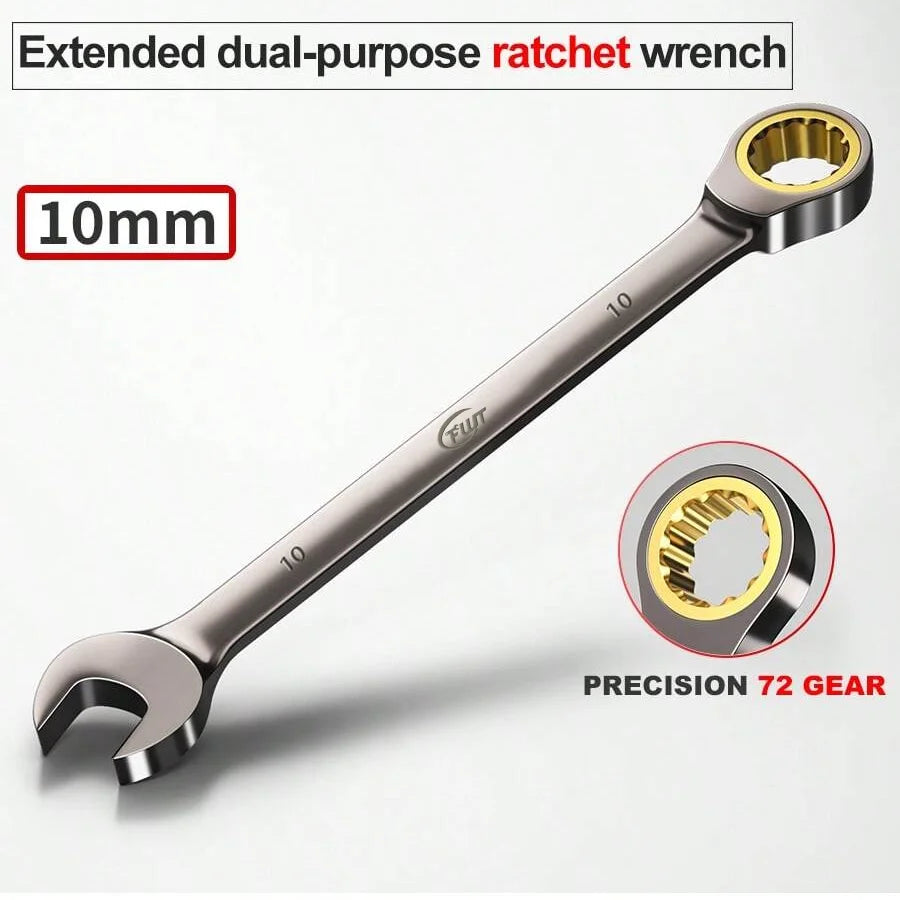 Ratchet Wrench 6-32mm, Combination Wrench, Dual-Use Wrench, Universal Repair Tool for Car and Motorcycle Maintenance