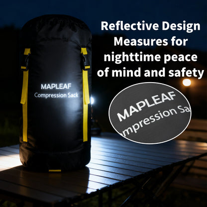 MAPLEAF Sleeping Bag Compression Sack Water Resistant Storage Bag Compression Bags Outdoor Backpacking Compression Stuff Sack