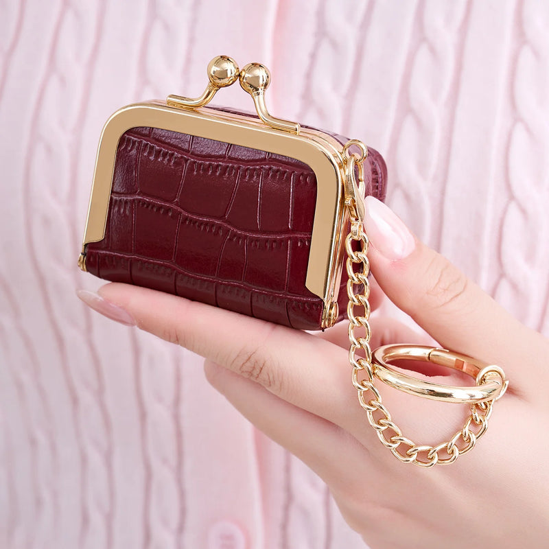Luxury Mini Jewelry Storage Bag HighQuality Crocodile Pattern Jewelry Box Portable Earrings Rings Small Items Storage Coin Purse