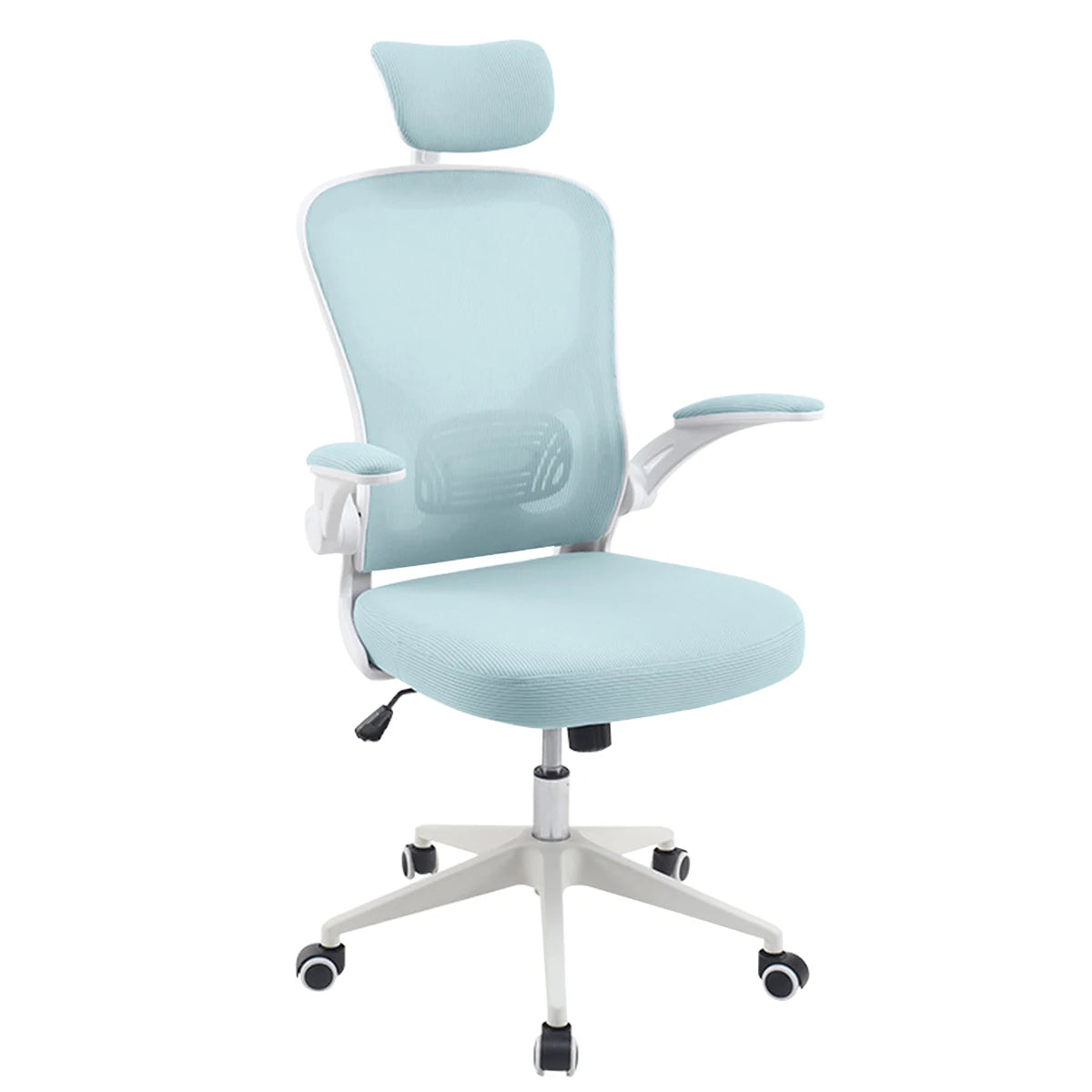 High-end Gaming Chair, Ergonomic, Height-adjustable, Flat, Foot-rest Chair (Black)