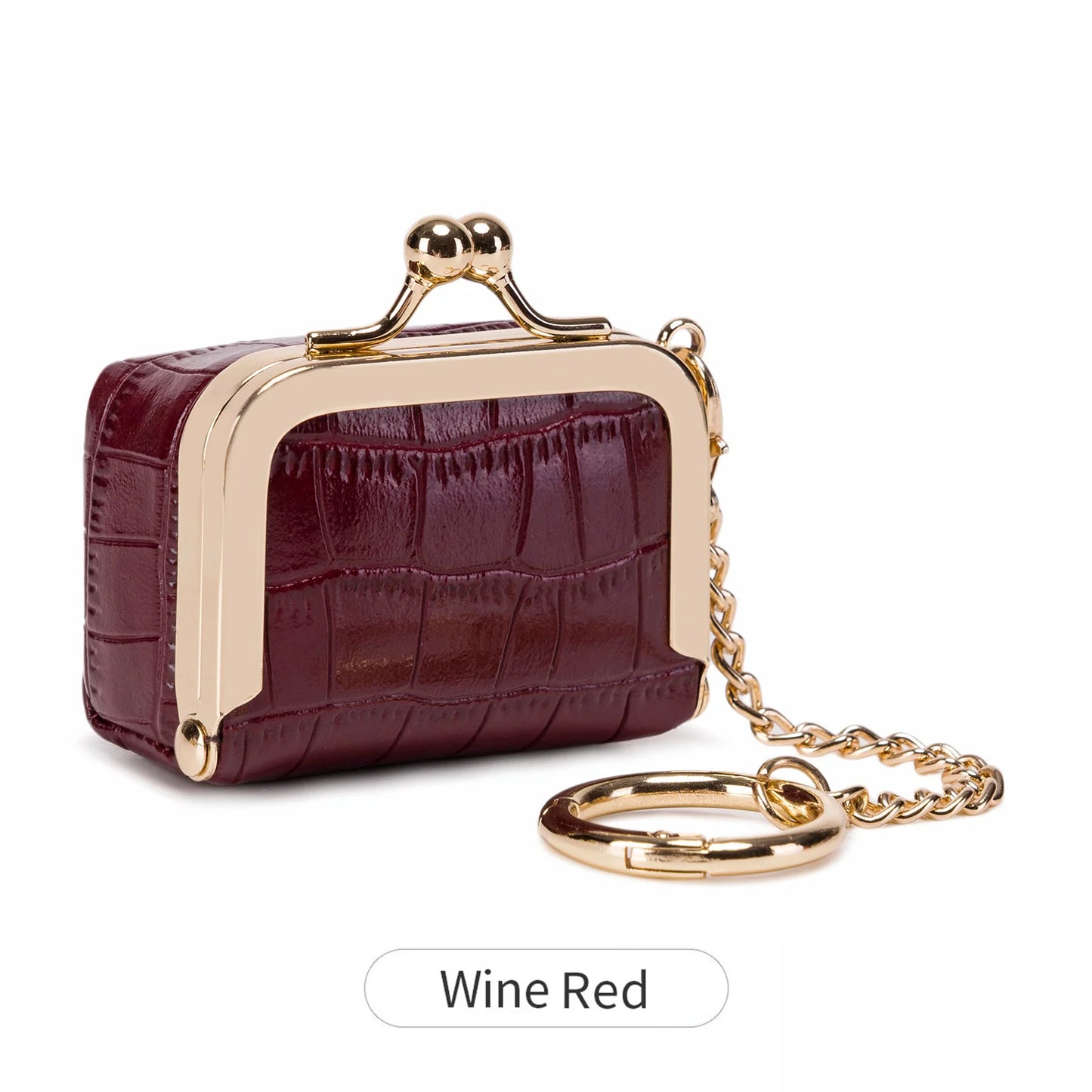 Luxury Mini Jewelry Storage Bag HighQuality Crocodile Pattern Jewelry Box Portable Earrings Rings Small Items Storage Coin Purse