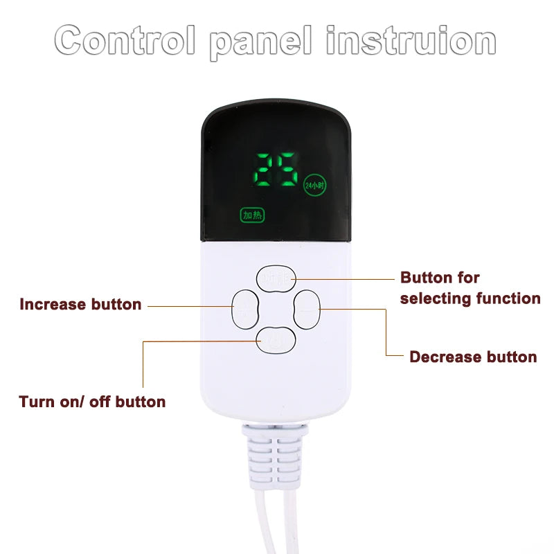 Bread Dough Fermentation Box Yogurt Maker Temperature Adjustable Rice Wine Natto Fermenting Pad Raising Proofer Meals Heater 50L