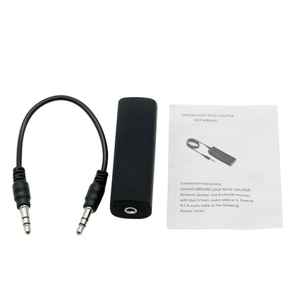 VAORLO Professional Audio Ground Loop Noise Isolator 3.5MM AUX Anti-interference Safe Accessory Clear Stereo For Car TV Speaker
