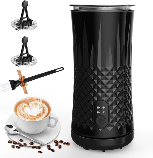4 in 1 Electric Milk Frother And Steamer  240ml Electric Hot And Cold Milk Frother For Coffee Cappuccino Automatic Milk Frother