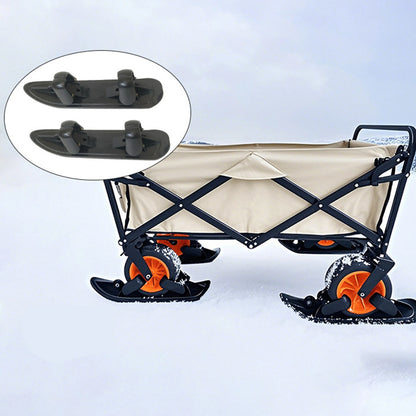 2 in 1 Snow Scooter Strollers Wheel Ski Sled Kids Snow Conversion Ski Scooter Sled Board for Backyard Jogging Sidewalks