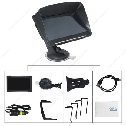2025 7" 9" NEW Car GPS Navigation HD  Touch Screen Satellite navigation Offline 2D 3D GPS Navigation Voice And Image Prompts