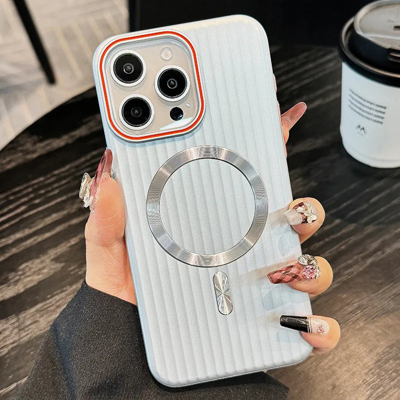 Japanese and Korean Anti-Slip Corrugated for 15promax Phone Case New Iphone14 Protective Case 13pro Max