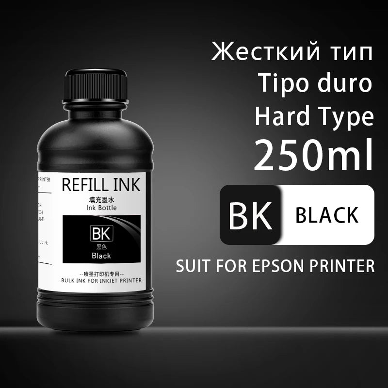 250 ml UV-härtende Tinte für Epson XP600, TX800, XP-600, TX-800, L800, L805, L1800, R290, R300, 1390, 1400, 1410, 1430, DX5, DX7, DX10 UV-Drucker