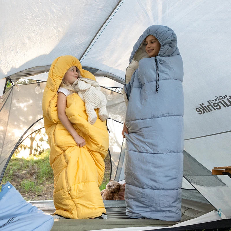Naturehike-Children's Sleeping Bag, Extended Splicing, Camping, Hiking, Warm, Mummy, Outdoor