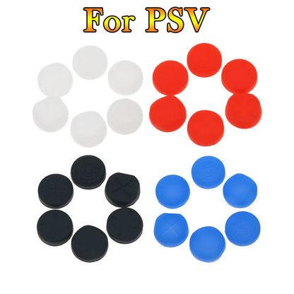 JCD 6 Pcs Silicone Thumbstick Grip Cap Joystick Analog Protective Cover Case For Psvita PS Vita PSV 1000/2000 Slim