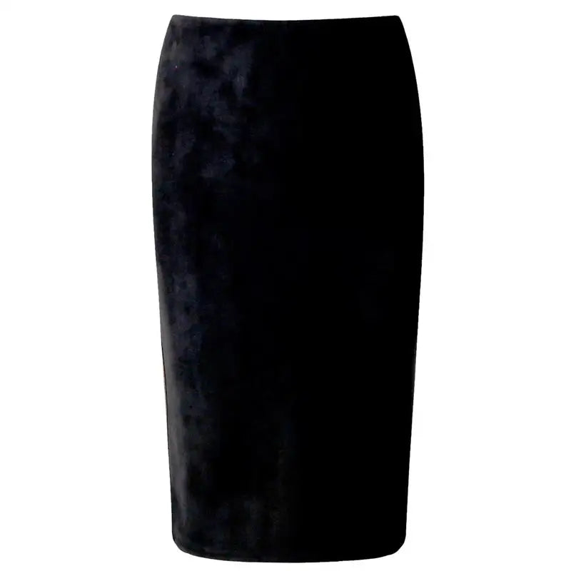 NEW Autumn Summer Women Suede Midi Pencil Skirt High Waist Gray green  XXL Sexy Style Stretch Wrap Ladies Office Work