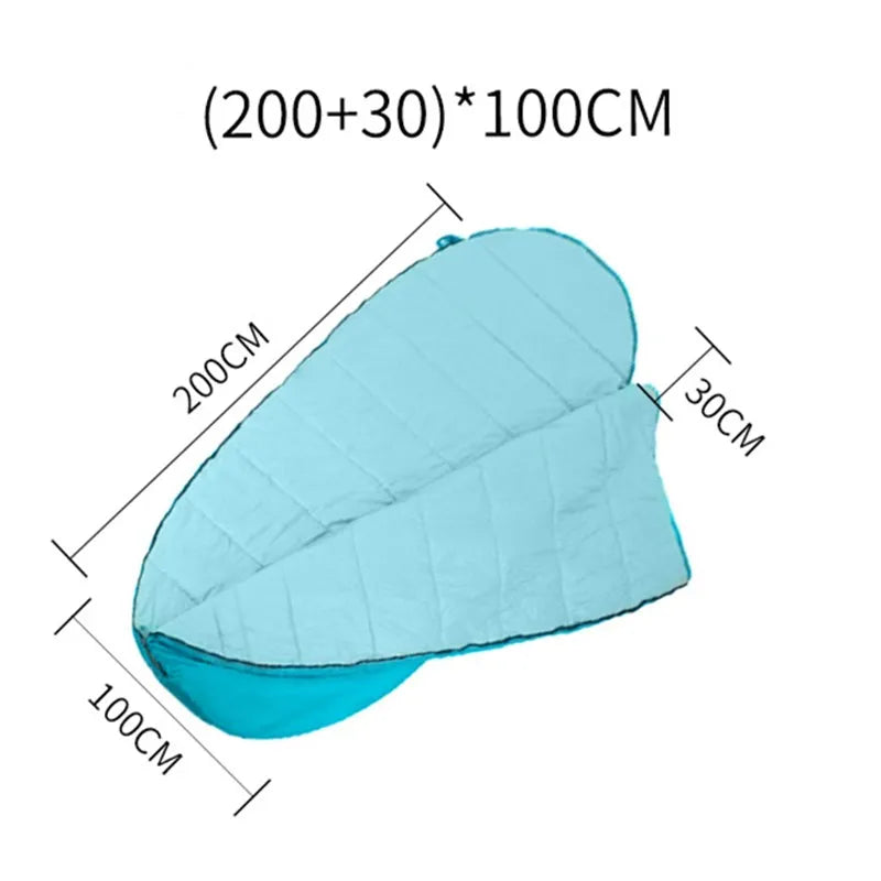 1-2 Person Adult Sleeping Bag Portable Outdoor Camping Travel Thick Watewrproof Warm Cotton Sleeping Bag Large Size Four Season