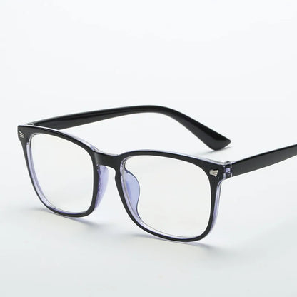 Fashion Unisex Square Glasses Plain Glasses Full Frame Glasses for Men and Women Radiation Protection Optical Glasses