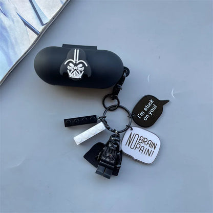 Cartoon Earphone Case Cover For Sony WF-C500 Soft Silicone Wireless Bluetooth Headphone Protective Case For Sony With Keychain