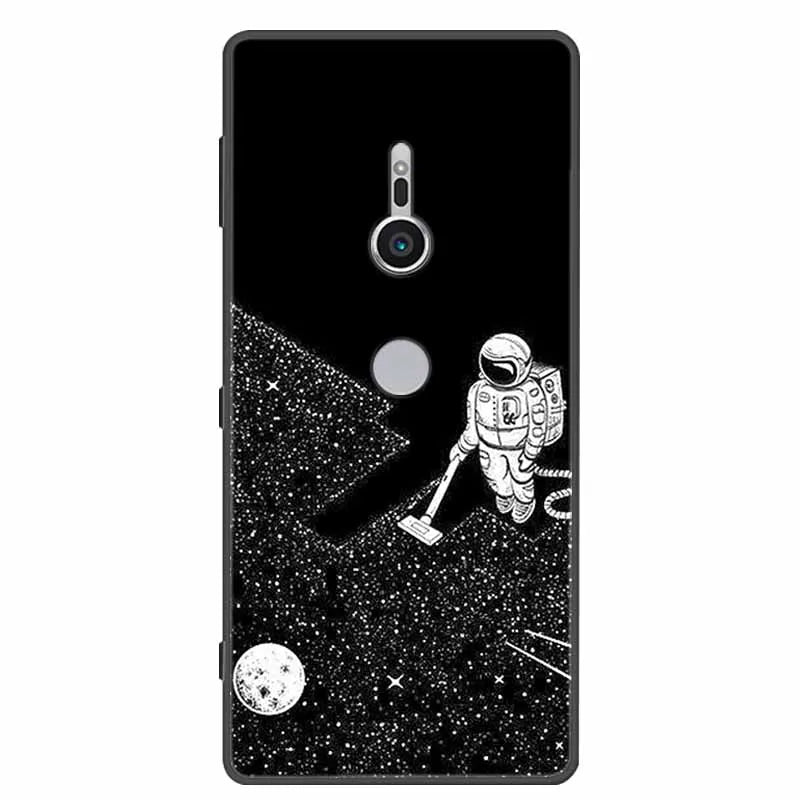 Case For Sony Xperia XZ1 XZ2 XZ3 Cover Silicone Painted Soft Phone Back Cases for Sony XZ2 Compact Premium Protective Funda Capa