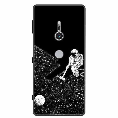 Case For Sony Xperia XZ1 XZ2 XZ3 Cover Silicone Painted Soft Phone Back Cases for Sony XZ2 Compact Premium Protective Funda Capa