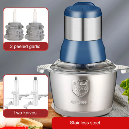 Multfunctional Garlic Peeler Household Electric Meat Grinder Garlic Shredder  Fruit and Vegetable Chopper Kitchen Tool