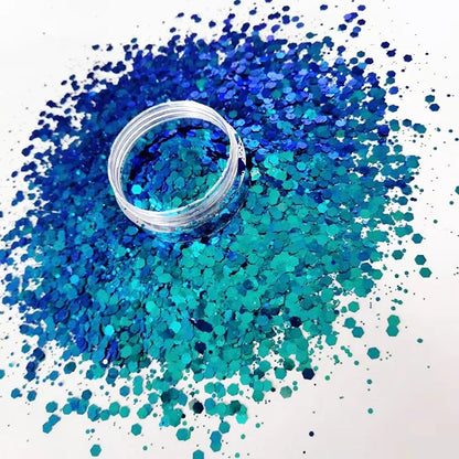 2023 Bulk Chameleon Glitter PET Craft Chunky Glitter 1kg for Christmas Decoration
