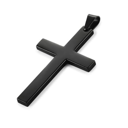 Vintage Cross Pendant Necklace Stainless Steel Necklace New Design Black Chain Pendant Necklace Men Women Necklace