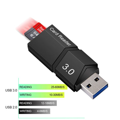 SD Card Reader USB 3.0 Card Reader 3.0 For USB Micro SD Adapter Flash Drive Smart Memory Card Reader SD Cardreader