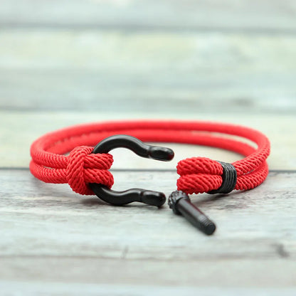 Noter Unique Outdoor Mountaineering String Bracelet For Men High Quality 4mm Cord Chain Wrap Braslet Leisure Wrist Accessories