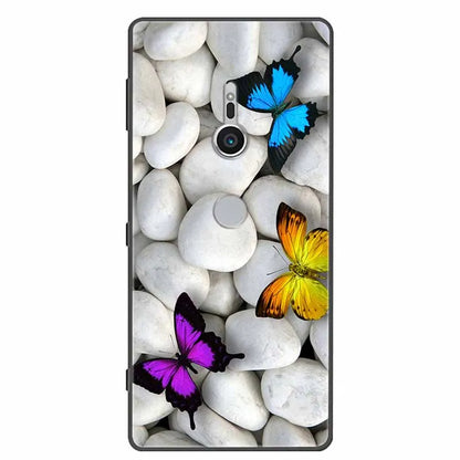 Case For Sony Xperia XZ1 XZ2 XZ3 Cover Silicone Painted Soft Phone Back Cases for Sony XZ2 Compact Premium Protective Funda Capa