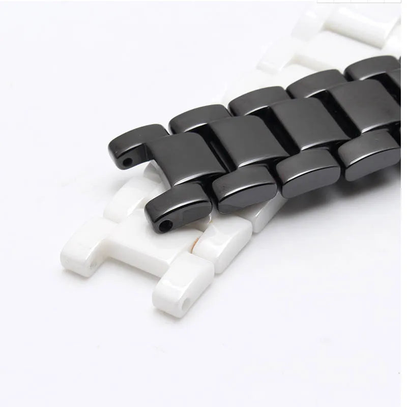BRETA concave ceramic strap 20*11 18*10 16*9mm watch band  bracelet for gucci omega GC Guess Dior  Pasha