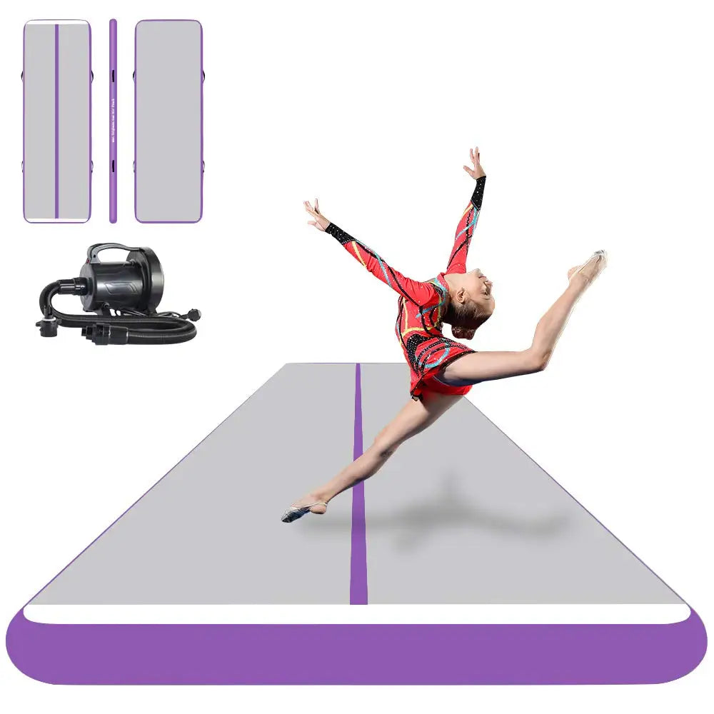 Inflatable Air Track Inflatable Gymnastics Tumble Track Gym Mat 9x2m for Air Floor Yoga Mat for Outdoor Sports