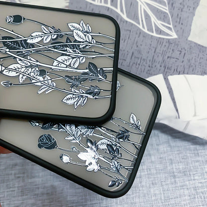 High Quality Rose Butterfly Design Luxury Mobile Phone Case for iPhone 15 Pro Max Shockproof Matte Finish Made TPU PC