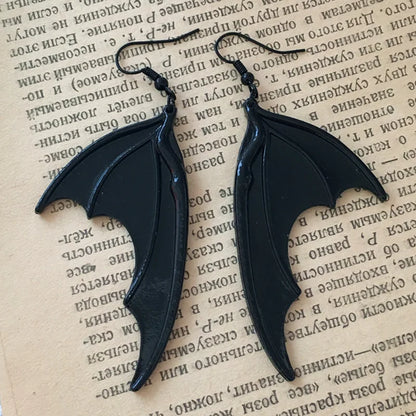 Bat Wing Earrings,Black Bat Earrings,Halloween Earrings,Vampire Bat Earrings,Bat Lovers,Witches,Gothic Victorian Earrings