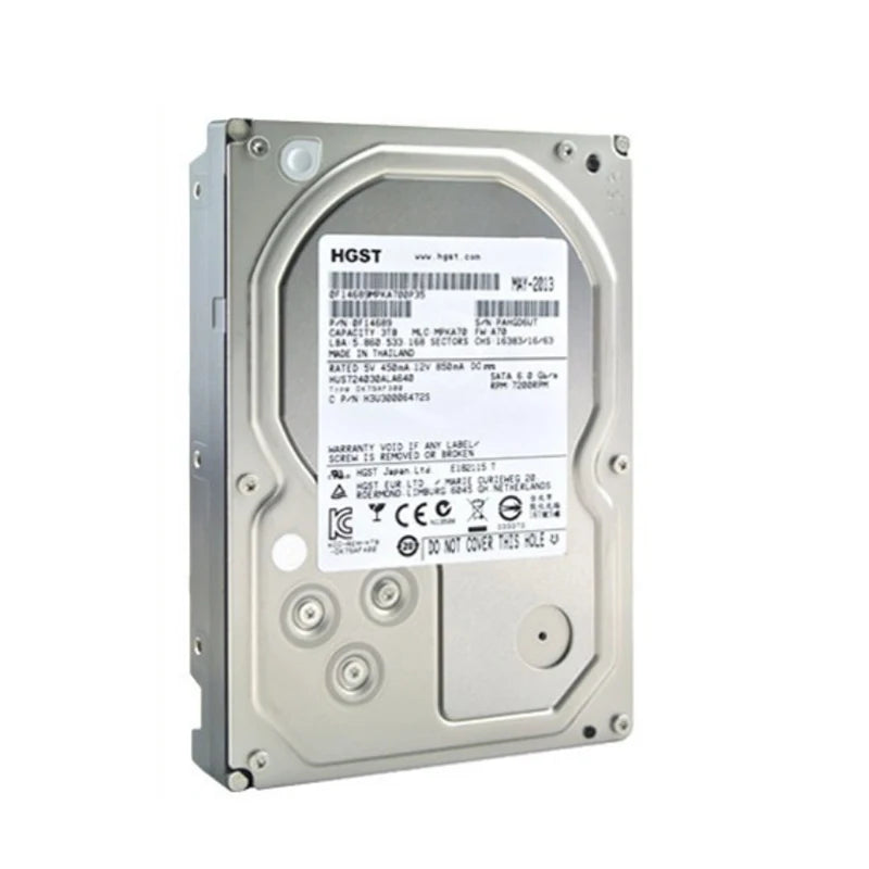 Original HGST 10TB 8TB 6TB 4TB Hard Drive HDD 7200rpm 64MB Cache SATA III 3.5" Desktop Server Monitoring Hard Drive