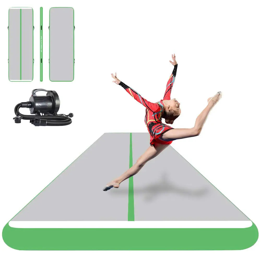 Inflatable Air Track Inflatable Gymnastics Tumble Track Gym Mat 9x2m for Air Floor Yoga Mat for Outdoor Sports