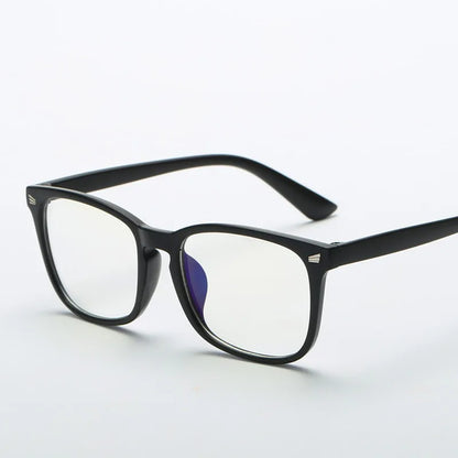 Fashion Unisex Square Glasses Plain Glasses Full Frame Glasses for Men and Women Radiation Protection Optical Glasses