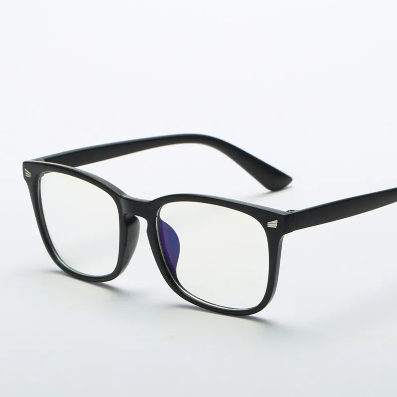 Fashion Unisex Square Glasses Plain Glasses Full Frame Glasses for Men and Women Radiation Protection Optical Glasses