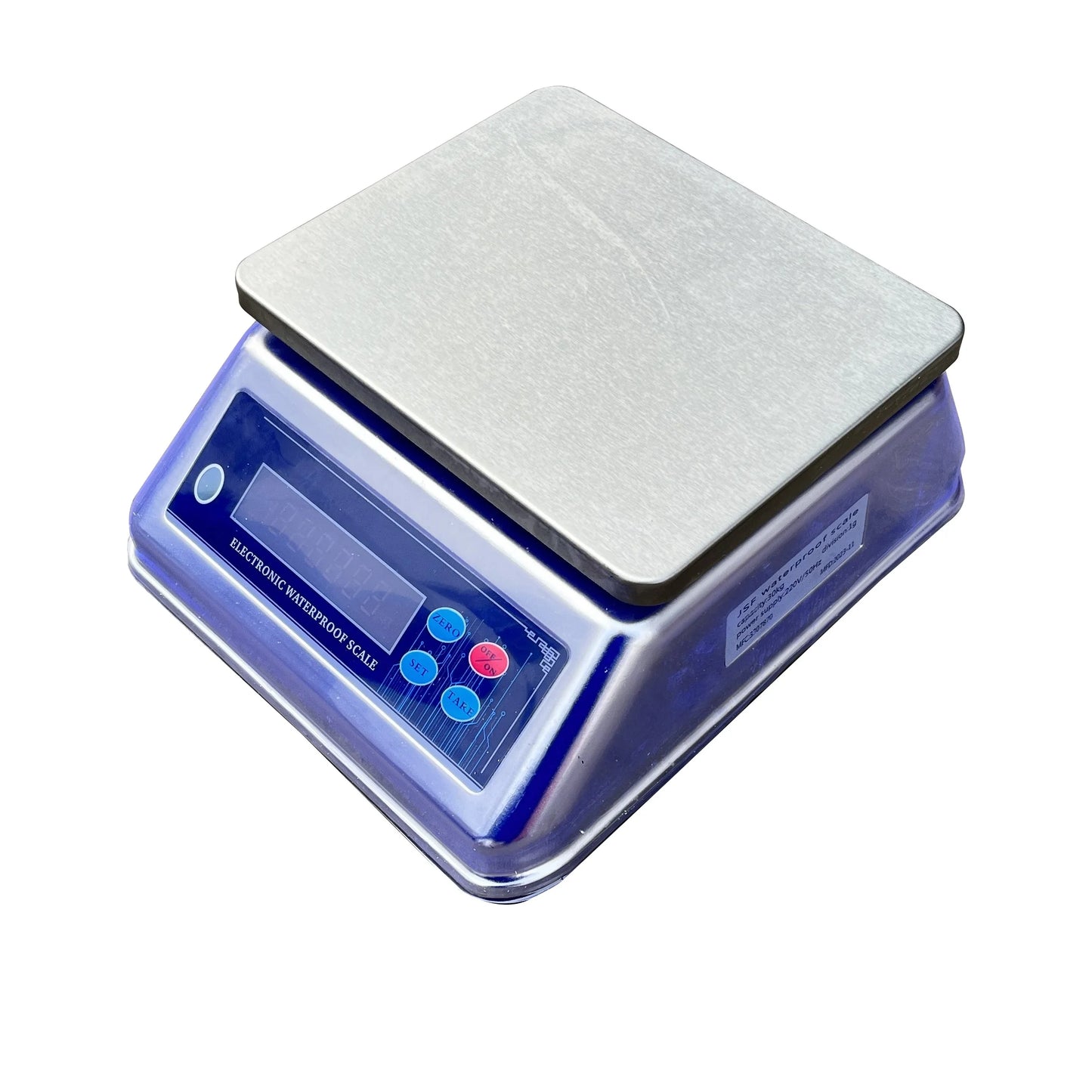 JSF Serie 30 kg Küchenwaage, wasserdicht, Edelstahl, elektronische Tischwaage mit Preisberechnung