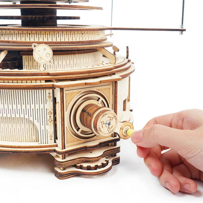 Robotime Rokr DIY-Bausatz ST001 Mechanisches Planetarium 3D-Holzpuzzle für Dropshipping