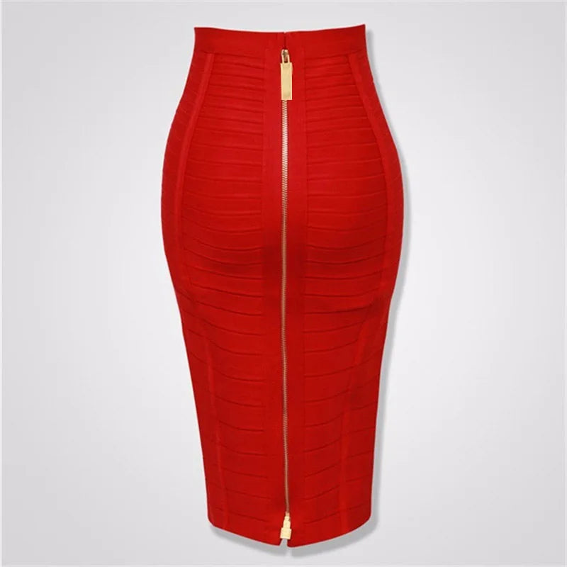 2021 New Bandage Skirts Women Bodycon Woman Skirts Sexy Harajuku Party Club Elegant Celebrity Pencil Skrit Plus Size XL