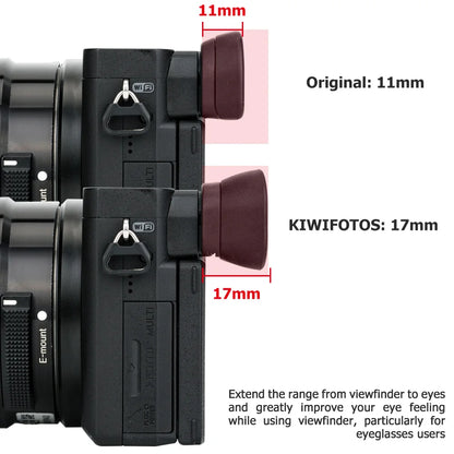 FDA-EP17 Soft Camera Viewfinder Eyepiece Extended Eyecup For Sony A6600 A6500 A6400 Eye Cup Protector Replaces For Sony FDA-EP17